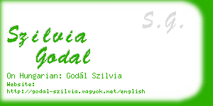 szilvia godal business card